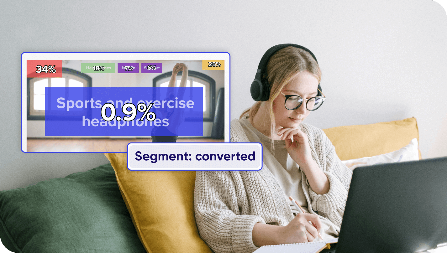 User segment zone tracking metrics